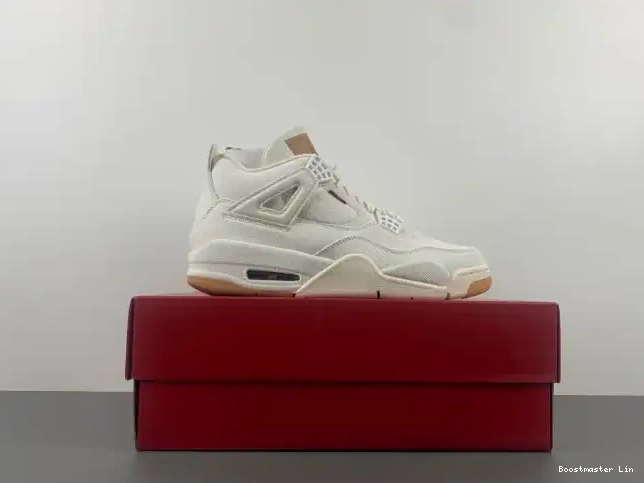 Bmlin Air 4 Jordan x AO2571-100 Levi's 'White' 0601